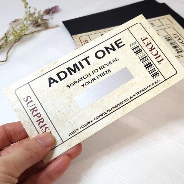 Surprise Reveal Card, Custom Boarding Pass Ticket, Surprise birthday, Personaliz... - Image 5