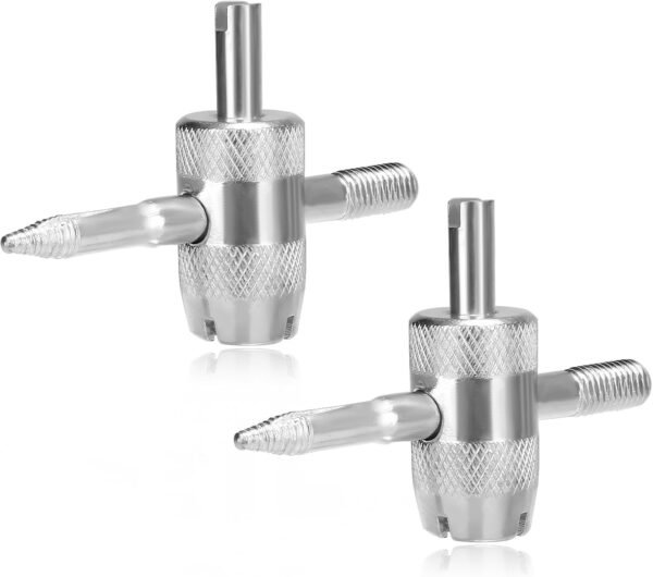 2PCS 4-Way Valve Core Tool Tire Valve Tools, 4-in-1 Tyre Valve Core Tool Tire St... - Image 2