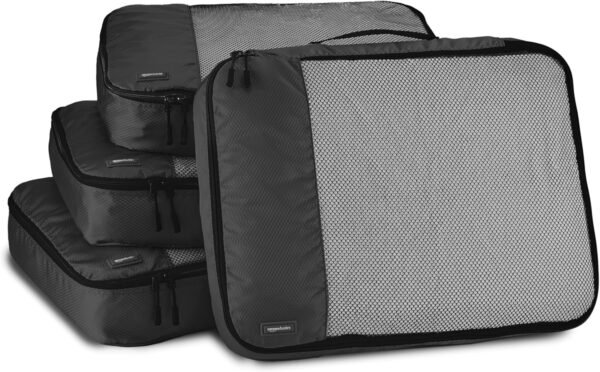 Amazon Basics Large Packing Cubes for Travel, Packing Organizers, 4-Piece-Set Wi... - Image 2