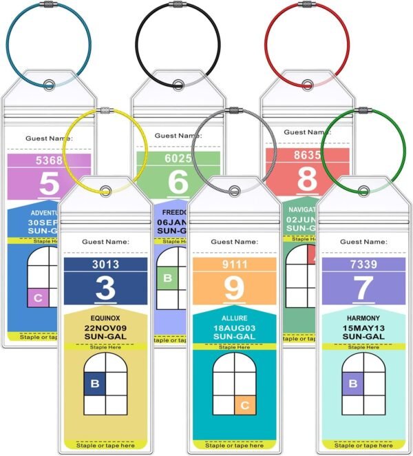 Cruise Luggage Tags for Royal Caribbean Ships and Celebrity, 6Pack Clear Tags Cr... - Image 2