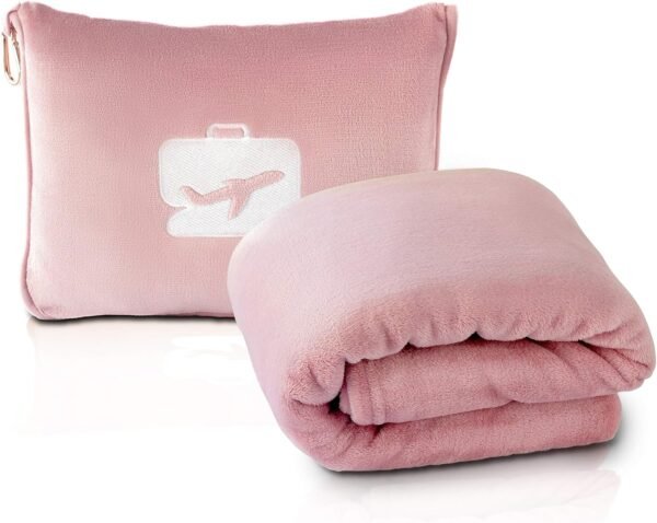 EverSnug Travel Blanket and Pillow - Ultra-Soft, Compact & Lightweight, 65x40 In... - Image 2