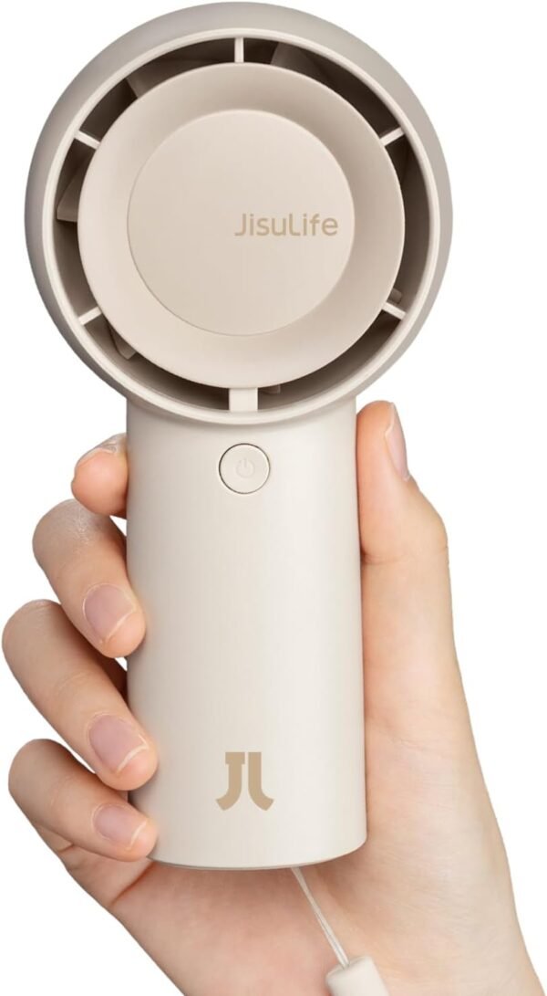 JISULIFE Handheld Portable Turbo Fan [16H Max Cooling Time], 4000mAh USB Recharg... - Image 2
