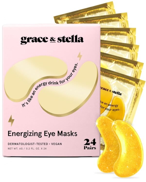 grace & stella Under Eye Mask - Gifts for Women - Travel Essentials - Reduce Dar... - Image 2