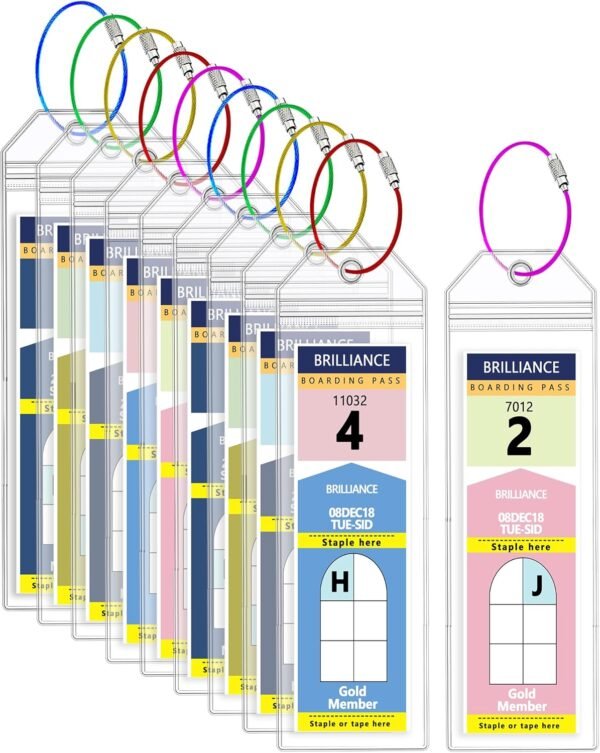 10 Pack Royal Caribbean Luggage Tag Holders，Clear Cruise Luggage Tagsfor Royal C... - Image 2