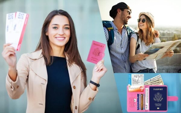 Passport Holder Cover Wallet RFID Blocking Leather Card Case Travel Accessories ... - Image 8
