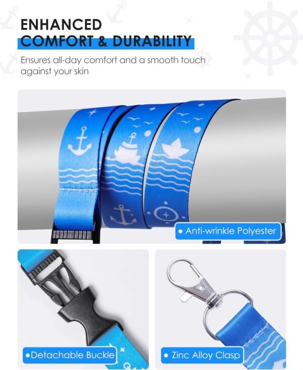 5 Pack Lanyard with Waterproof ID Badge Holders for Cruise Ship Cards, Essential... - Image 4