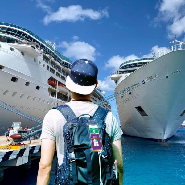 Cruise Luggage Tag Holder for Royal Caribbean & Celebrity 5 Pack, Cruise Ship Es... - Image 3