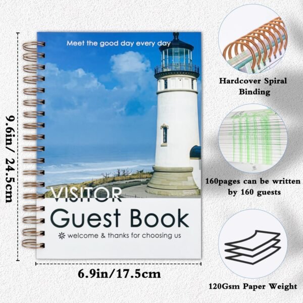 Visitor Guest Book for Airbnb, Vacation Home, Vacation Rentals, Beach House, Reg... - Image 4