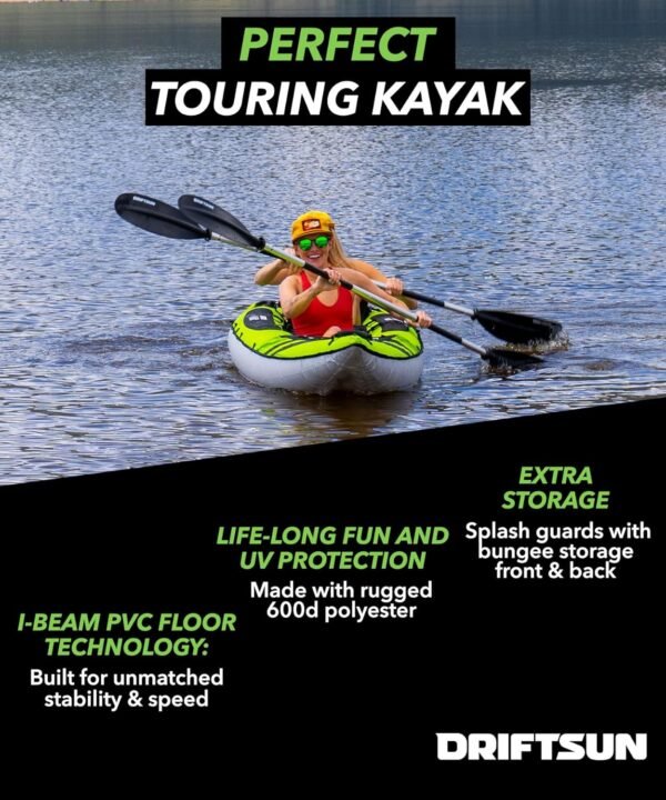 Driftsun Almanor Inflatable Kayak - Inflatable Touring Kayak - 1 & 2 Person Kaya... - Image 3