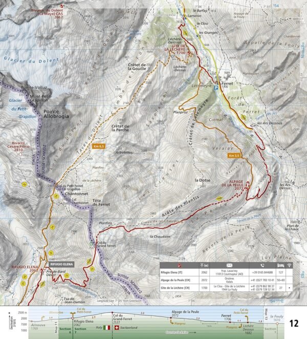 Tour du Mont Blanc Map (National Geographic Trails Illustrated Map, 4010) - Image 6