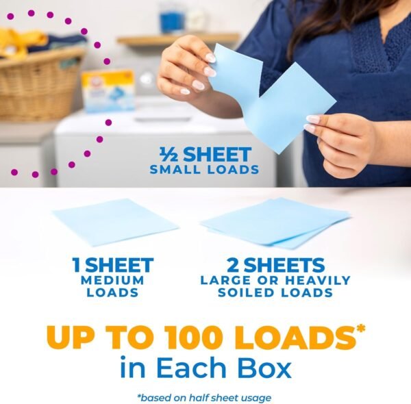 Arm & Hammer Power Sheets Laundry Detergent, Fresh Linen 50ct, up to 100 Small L... - Image 10