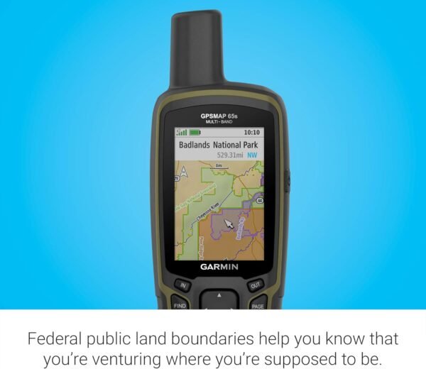 Garmin GPSMAP 65s, Button-Operated Handheld with Altimeter and Compass, Expanded... - Image 4