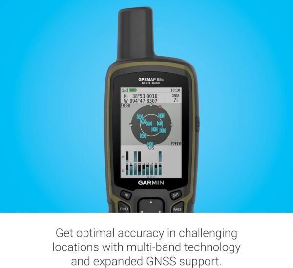 Garmin GPSMAP 65s, Button-Operated Handheld with Altimeter and Compass, Expanded... - Image 5