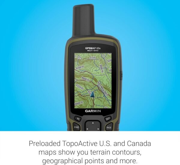 Garmin GPSMAP 65s, Button-Operated Handheld with Altimeter and Compass, Expanded... - Image 6