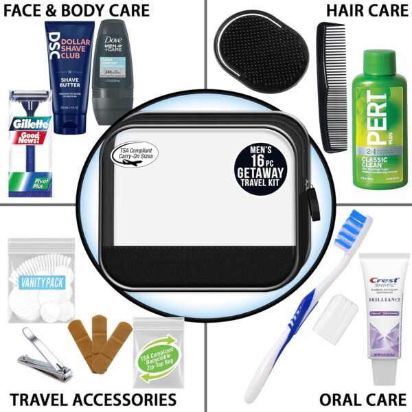 Convenience Kits International Men’s Super Deluxe, 16-Piece Kit with Travel Size... - Image 4