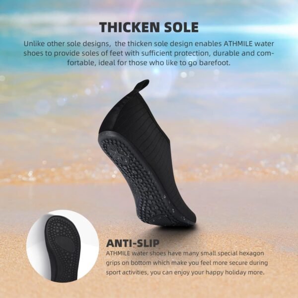 Water Shoes for Women Men Quick-Dry Aqua Socks Swim Beach Barefoot Yoga Exercise... - Image 5