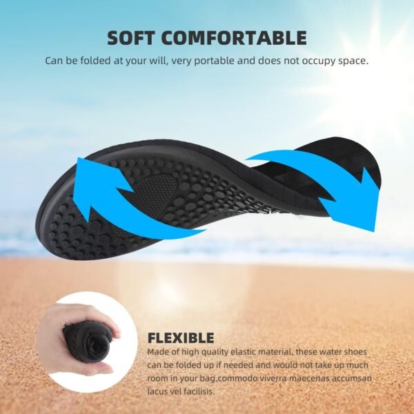 Water Shoes for Women Men Quick-Dry Aqua Socks Swim Beach Barefoot Yoga Exercise... - Image 6