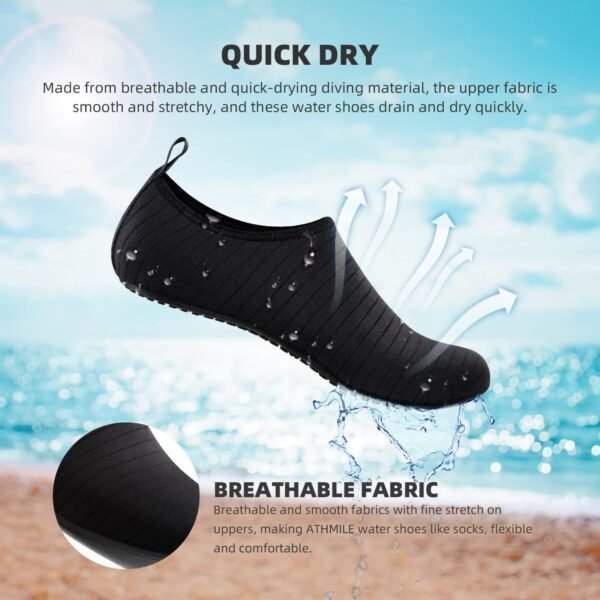 Water Shoes for Women Men Quick-Dry Aqua Socks Swim Beach Barefoot Yoga Exercise... - Image 8