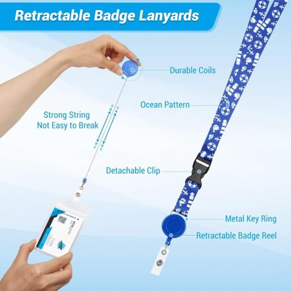 Cruise Lanyards, 6 Pack Waterproof Cruise Luggage Tags with Ship Key Card Badge ... - Image 6