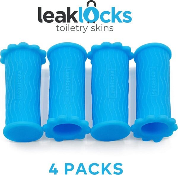 LeakLocks® Toiletry Skins Elastic Sleeve for Leak Proofing Travel Container in ... - Image 9