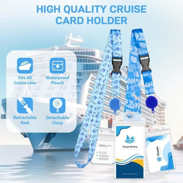 Cruise Luggage Tag Holders with Cruise Lanyard for Ship Cards Adjustable Cruise ... - Image 6