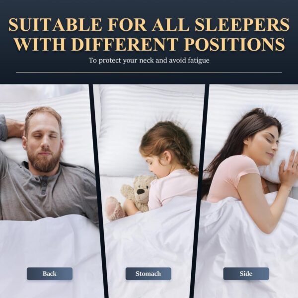 COZSINOOR Bed Pillows Queen Size: Hotel Quality Set of 2 - Down Alternative Micr... - Image 7