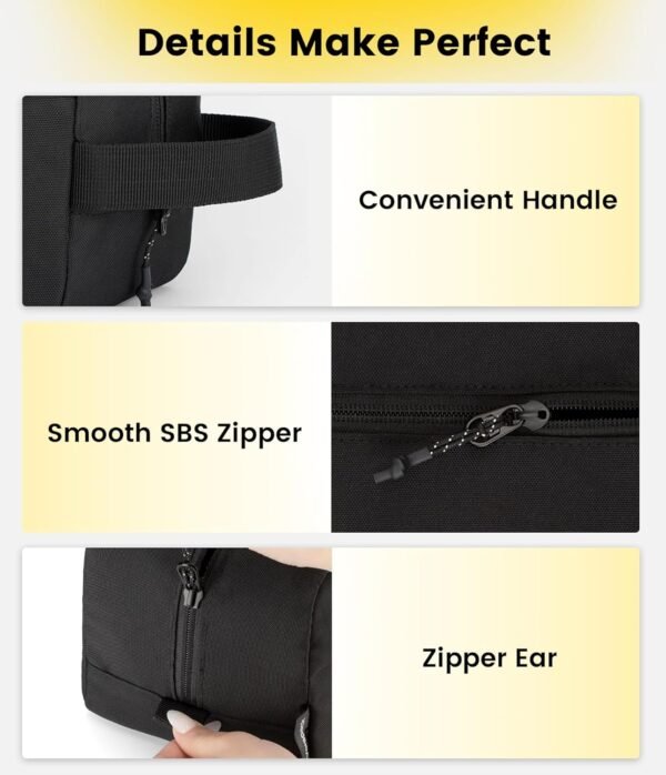 Vorspack Travel Toiletry Bag for Men - Hanging Toiletries Bag Water Resistant Do... - Image 5