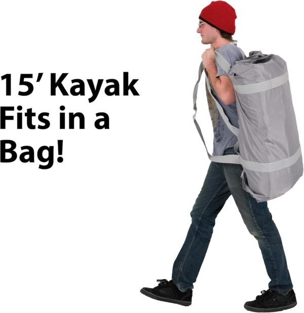 Sea Eagle 465FT FastTrack Inflatable Kayak 15'3" 1-3 Person Touring Kayak, Rigid... - Image 7