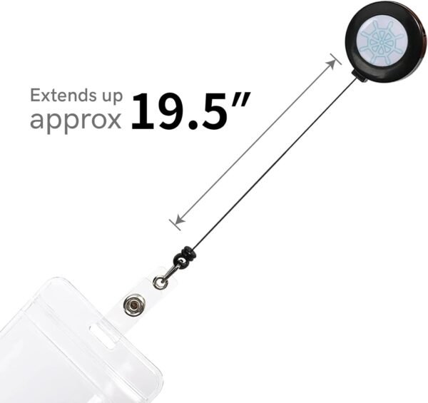 Retractable Waterproof Lanyard with ID Badge Reel Holder & Detachable Buckle for... - Image 4