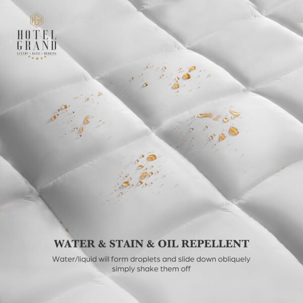 Hotel Grand Pillow Top Mattress Topper Queen Size - Waterproof Mattress Protecto... - Image 3