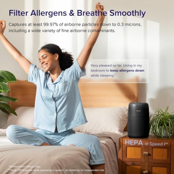 LEVOIT Air Purifiers for Bedroom Home, AHAM VERIFIDE, 3-in-1 Filter with Fragran... - Image 3