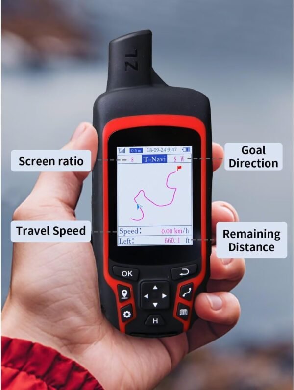A6 Handheld GPS for Hiking, Multi-GNSS Support, Lightweight Rugged GPS Navigator... - Image 6
