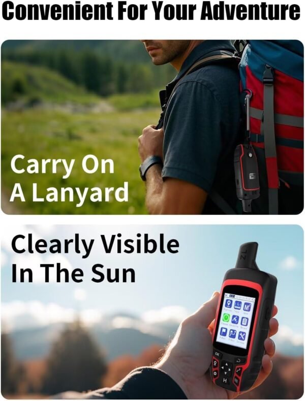 A6 Handheld GPS for Hiking, Multi-GNSS Support, Lightweight Rugged GPS Navigator... - Image 7
