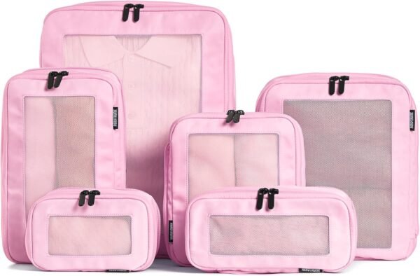 Compression Packing Cubes for Travel - Luggage Organizer Bags - Double Zipper Pa... - Image 2