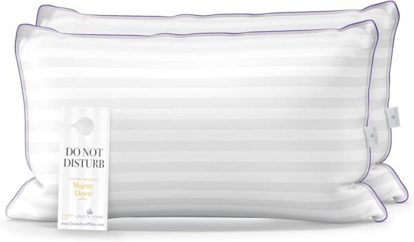 Queen Anne Luxury Hotel Pillows - Two Pack (2) - Majesty Down - Synthetic Down A... - Image 2