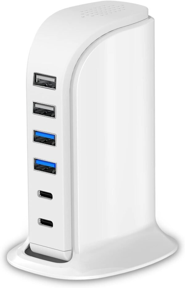 USB Charger Upoy, Charging Station for Multiple Devices 45W, Fast Charging Block... - Image 2