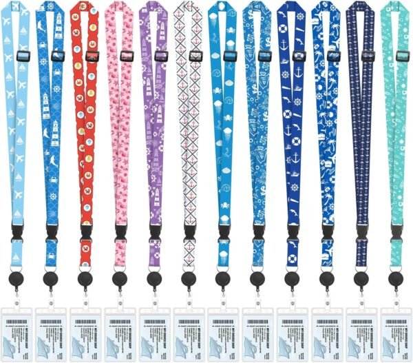12 Pcs Cruise Lanyards for Cruise Ship Cards, Cruise Lanyard Badge Holder Ship L... - Image 2