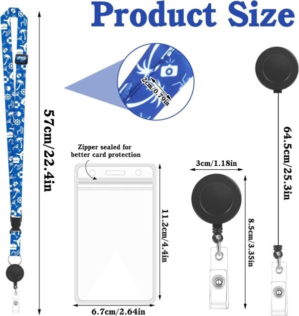 12 Pcs Cruise Lanyards for Cruise Ship Cards, Cruise Lanyard Badge Holder Ship L... - Image 3