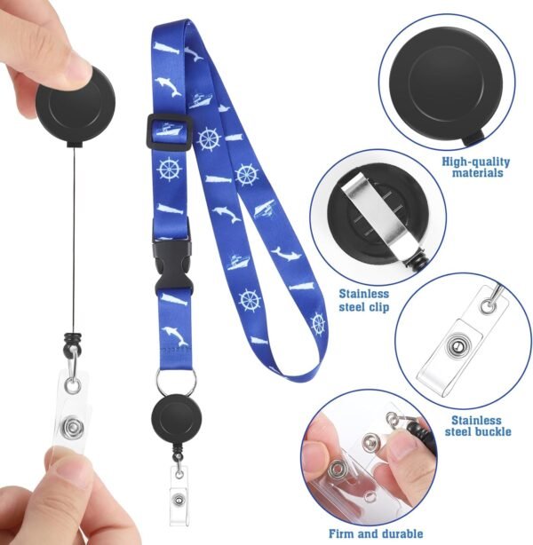 12 Pcs Cruise Lanyards for Cruise Ship Cards, Cruise Lanyard Badge Holder Ship L... - Image 4