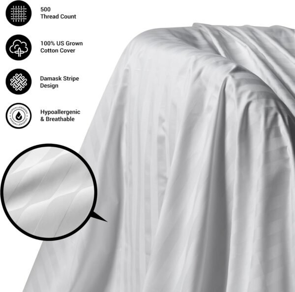 Beautyrest Fluffy Hotel Collection Luxury Goose Feathers Medium Firm Hypoallerge... - Image 6