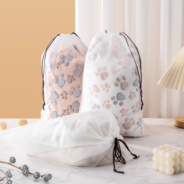 Hoewina Transparent Shoe Bags for Travel with Rope 8PCS Large Clear Shoe Bag Sto... - Image 3