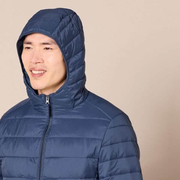 Amazon Essentials Men's Lightweight Water-Resistant Packable Hooded Puffer Jacke... - Image 5