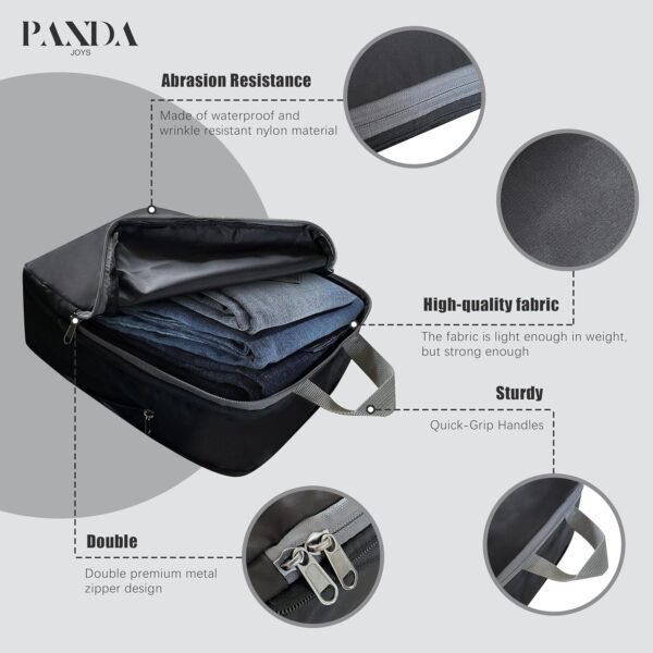 4 Set Compression Packing Cubes Travel - Travel Accessories Expandable Packing O... - Image 5