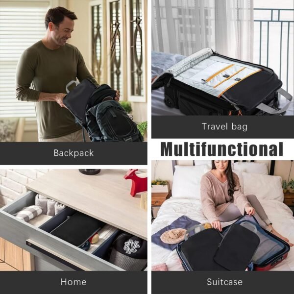 4 Set Compression Packing Cubes Travel - Travel Accessories Expandable Packing O... - Image 8