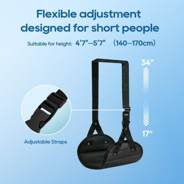 2-Pack Airplane Foot Hammock, Portable Leg Rest with Removable Cushion for Women... - Image 7