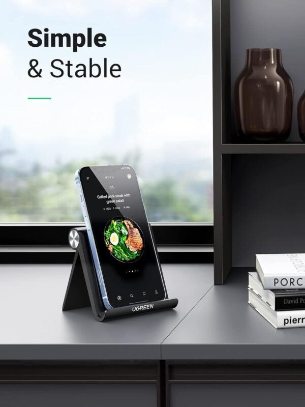 UGREEN Cell Phone Stand for Desk Phone Holder Foldable Portable Adjustable Compa... - Image 3