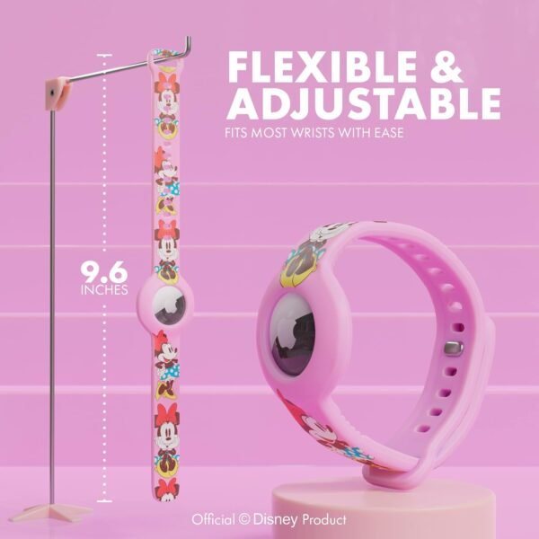 Disney WristBand for Apple AirTag Universal Fit and Adjustable Soft Durable Sili... - Image 3