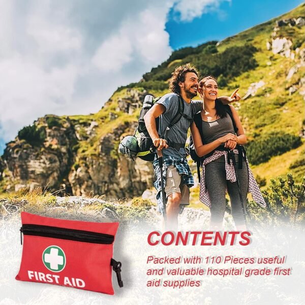 General Medi Mini First Aid Kit, 110 Piece Small First Aid Kit - Includes Emerge... - Image 8