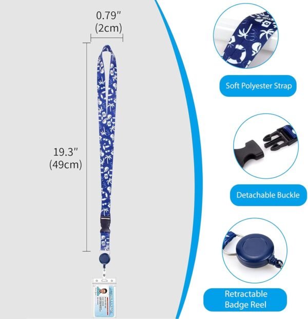 14 Pcs Essentials Accessories Kit Must Haves with Retractable Lanyards for Ship ... - Image 4