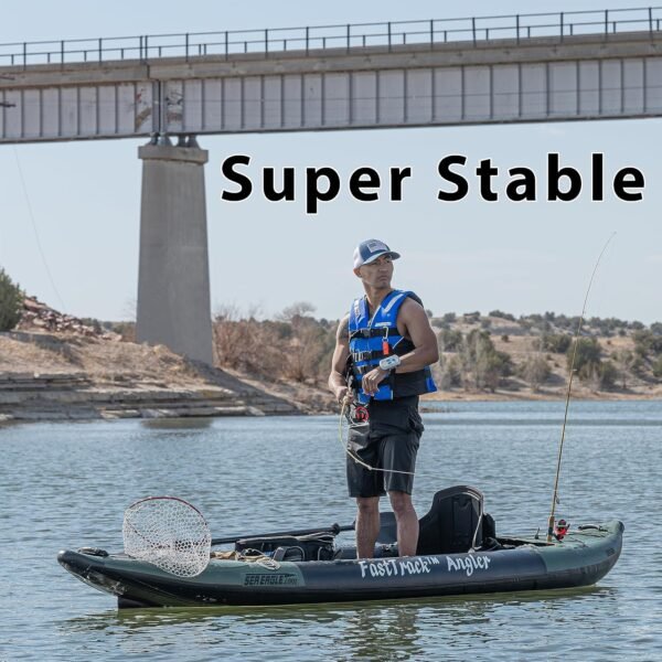 385FTA Fasttrack Angler 1–2-Person Inflatable Hunter Green Fishing Kayak-Externa... - Image 5